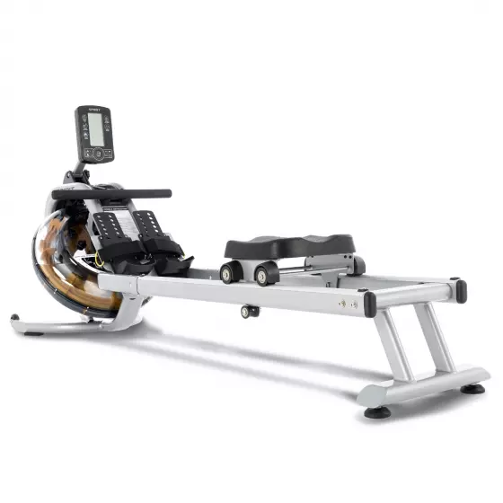 Spirit Fitness CRW800H2O water rowing machine angled view