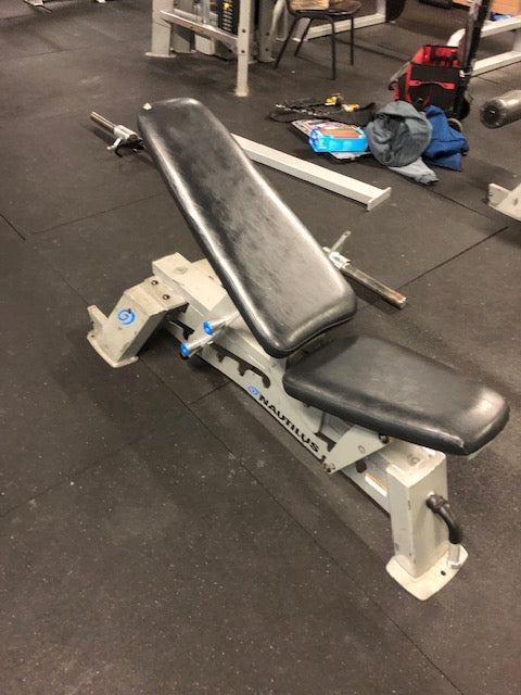 Used Nautilus F3 adjustable bench, front view